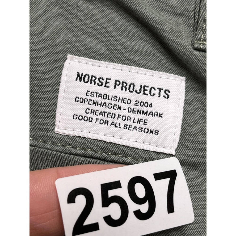 Norse Projects Aros Regular Light Shorts Mens 30 Olive Green N35-0597-8061 - Picture 10 of 10